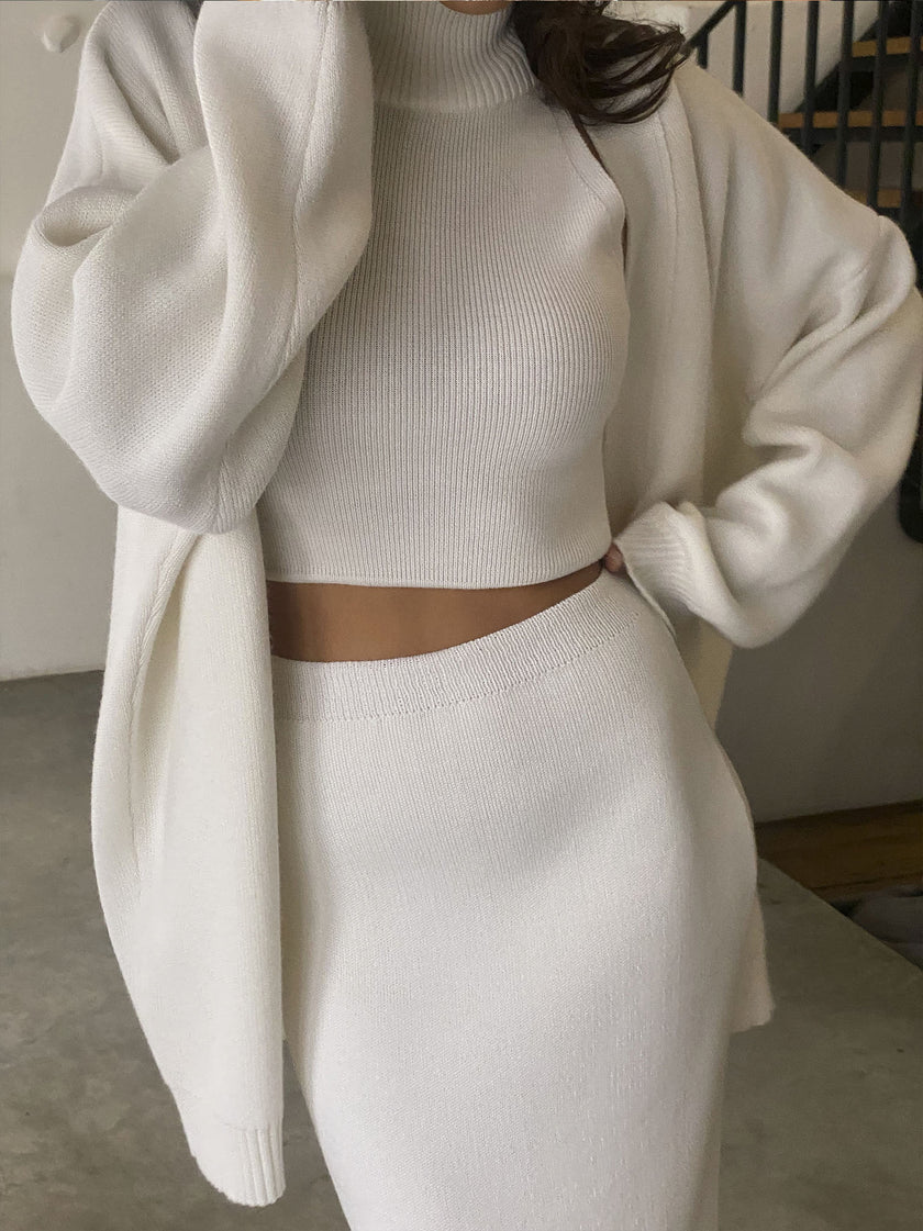 AMUSE cardigan, white