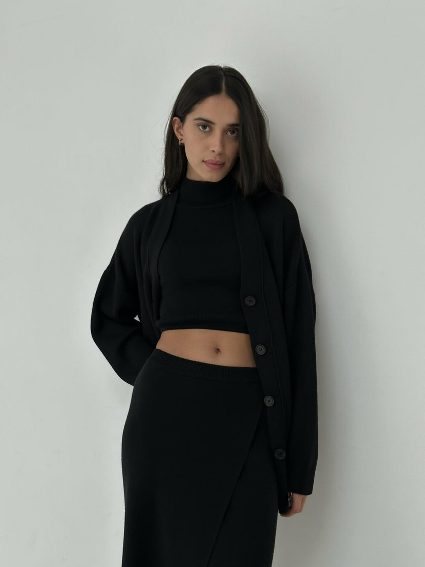 AMUSE cardigan, black