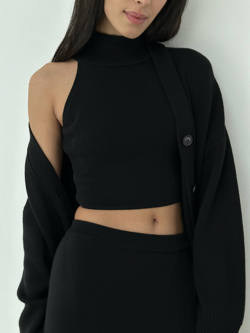 AMUSE cardigan, black