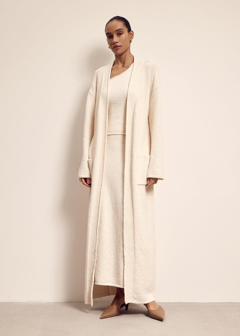 ROMEE cardigan long, milk