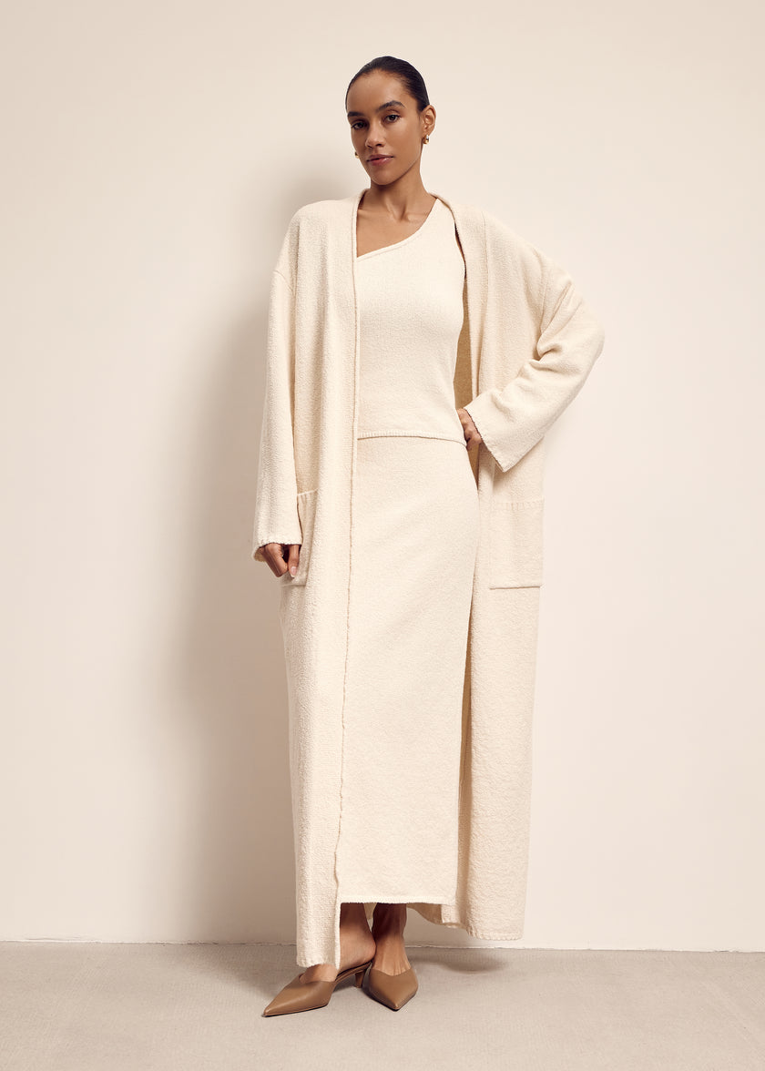 ROMEE cardigan long, milk