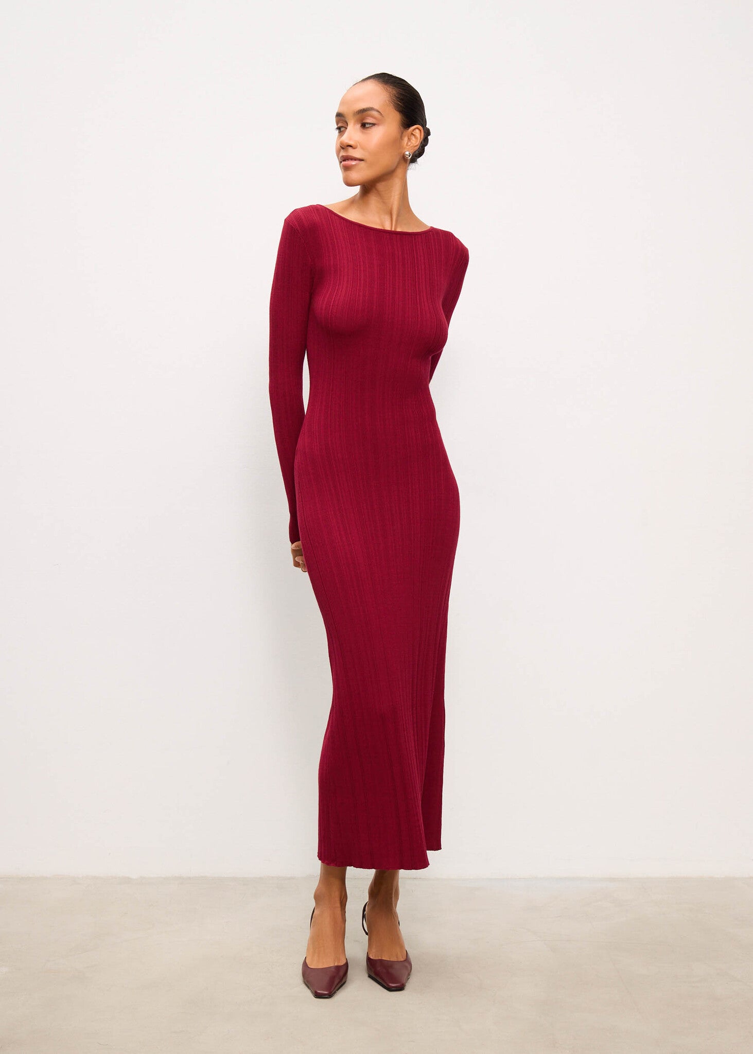 COTY dress, sangria