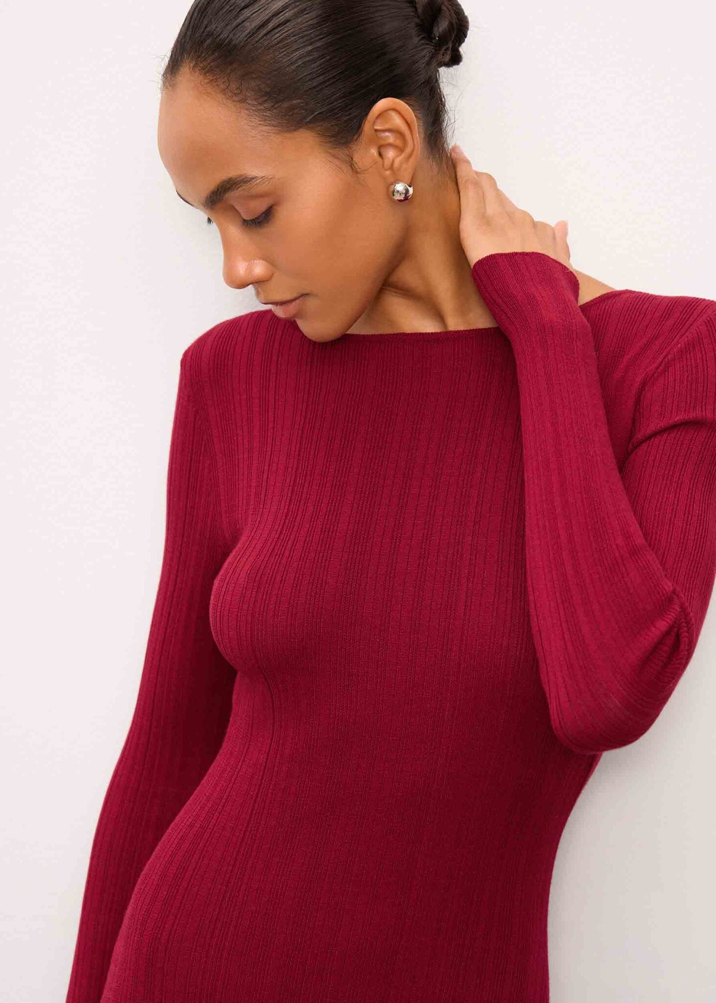 COTY dress, sangria