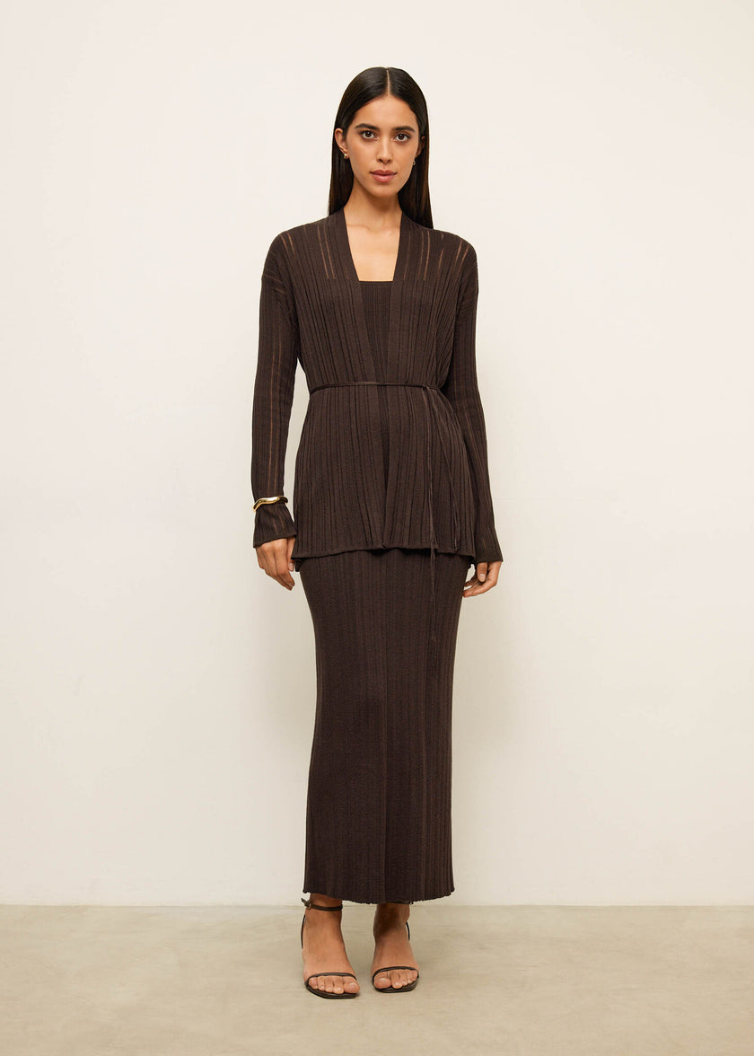 BALI cardigan, chocolate