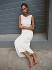 MANOLO dress, champagne