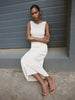 MANOLO dress, champagne