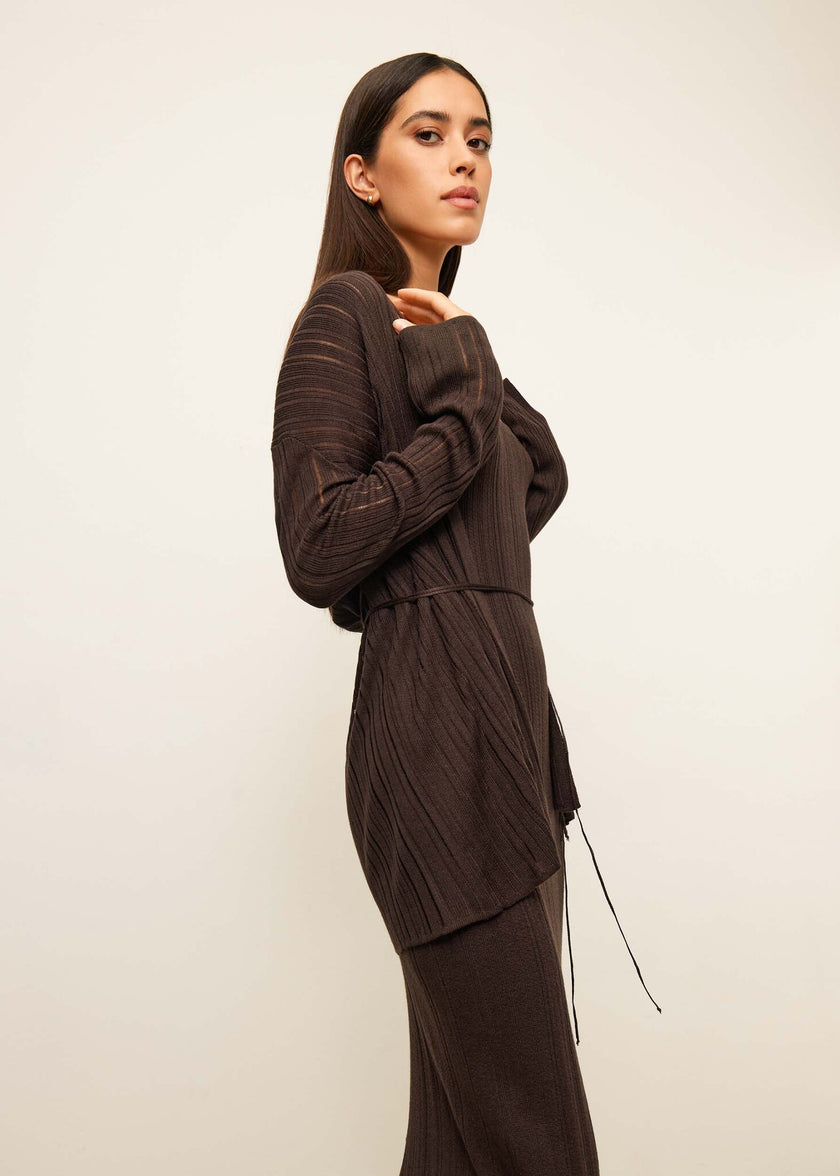 BALI cardigan, chocolate