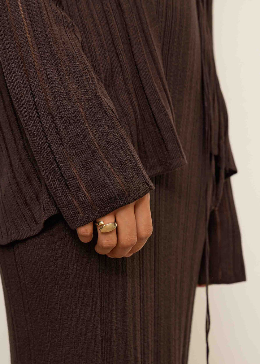 BALI cardigan, chocolate