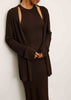 KHAYAL cardigan, dark chocolate