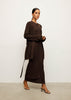 KHAYAL cardigan, dark chocolate