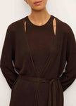 KHAYAL cardigan, dark chocolate