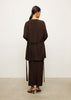 KHAYAL cardigan, dark chocolate