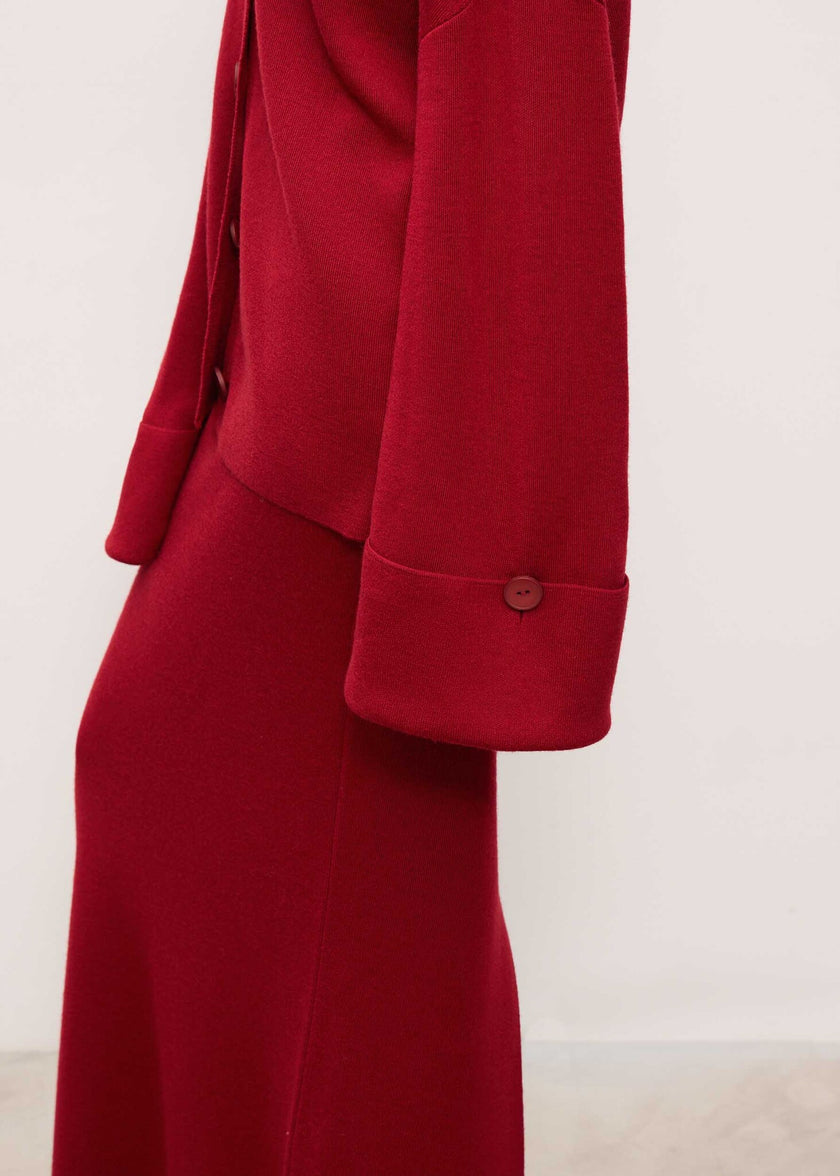 MOLLY cardigan, burgundy