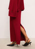 MOLLY peplum skirt, burgundy