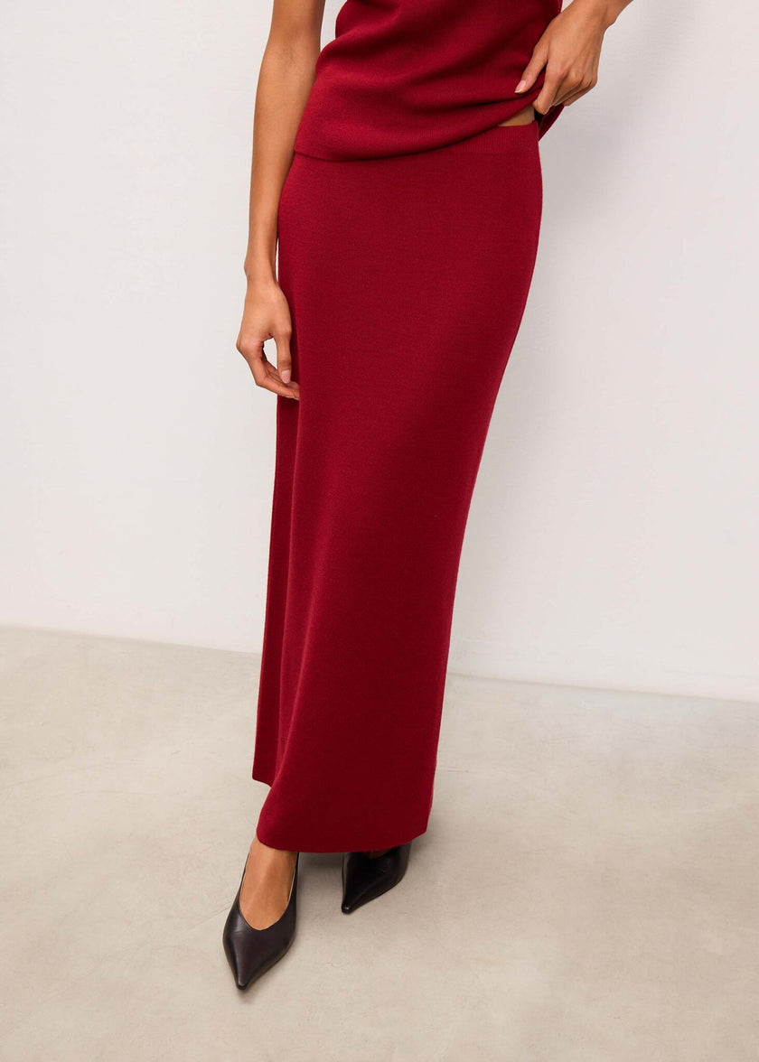 MOLLY no peplum skirt, burgundy