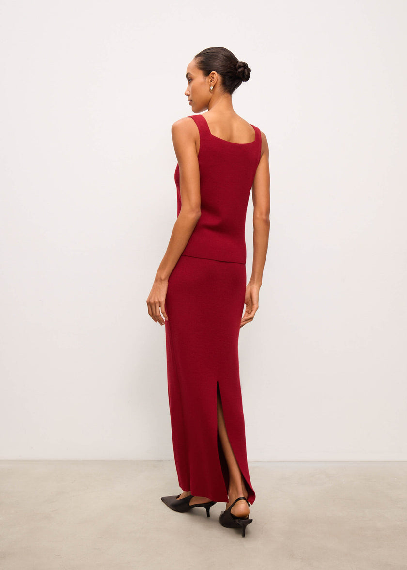 MOLLY no peplum skirt, burgundy