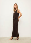KHAYAL skirt, dark chocolate