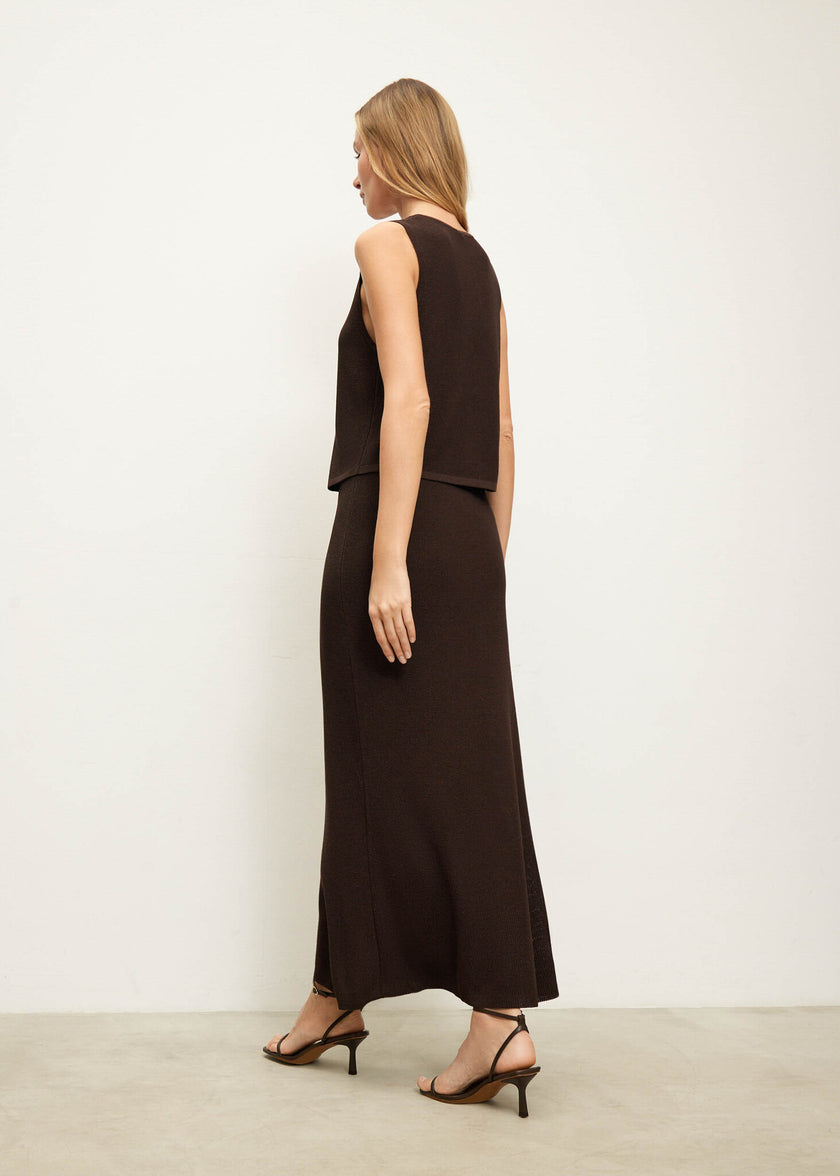 KHAYAL skirt, dark chocolate