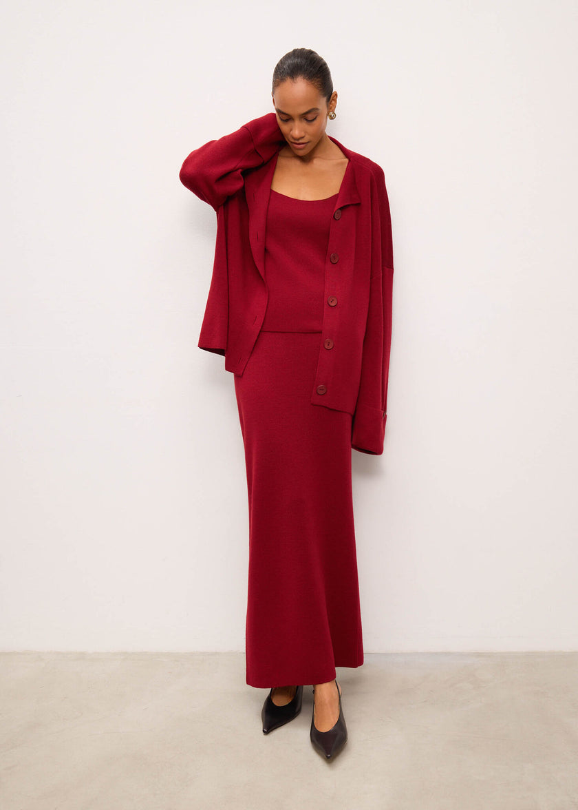 MOLLY no peplum skirt, burgundy