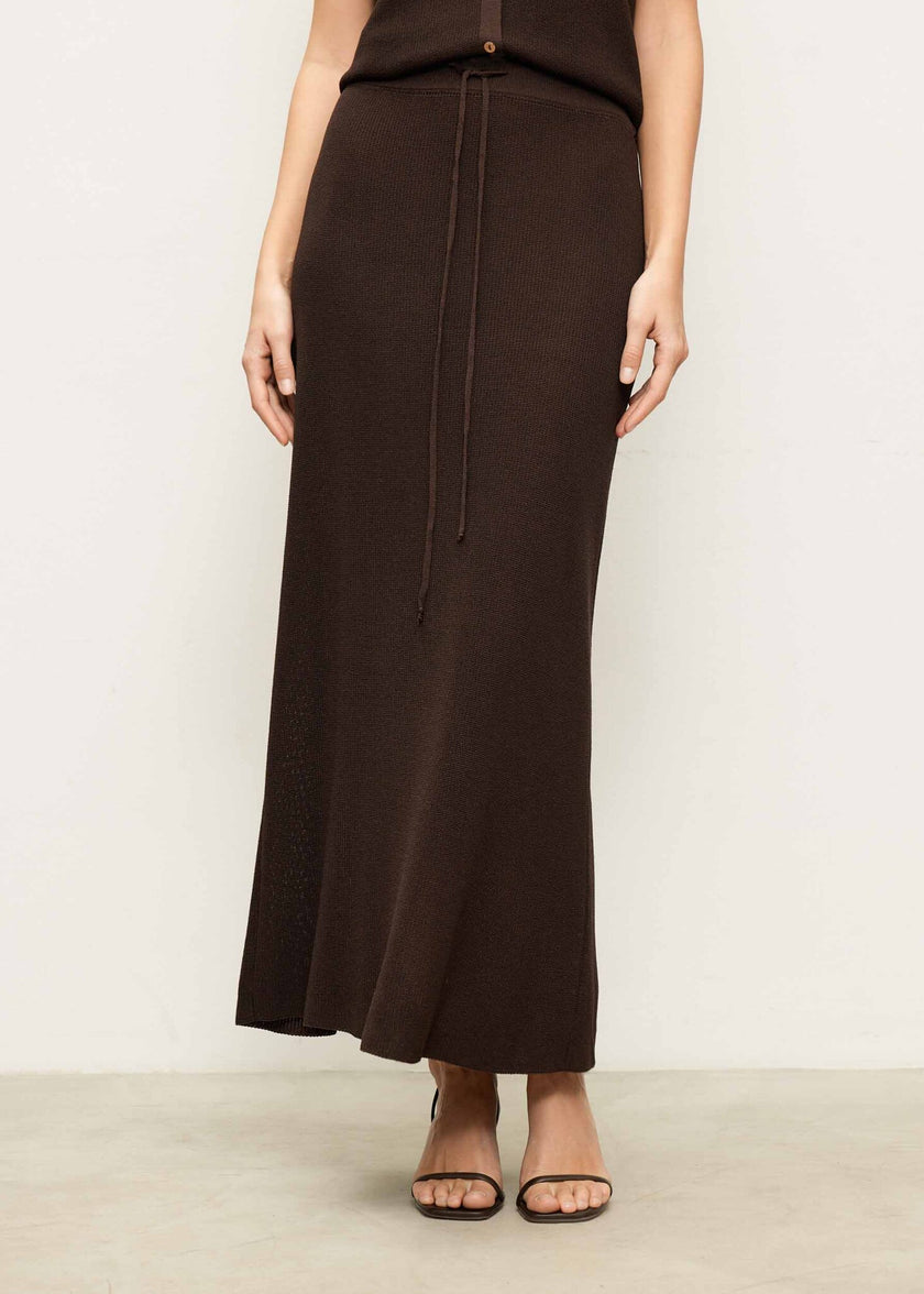 KHAYAL skirt, dark chocolate