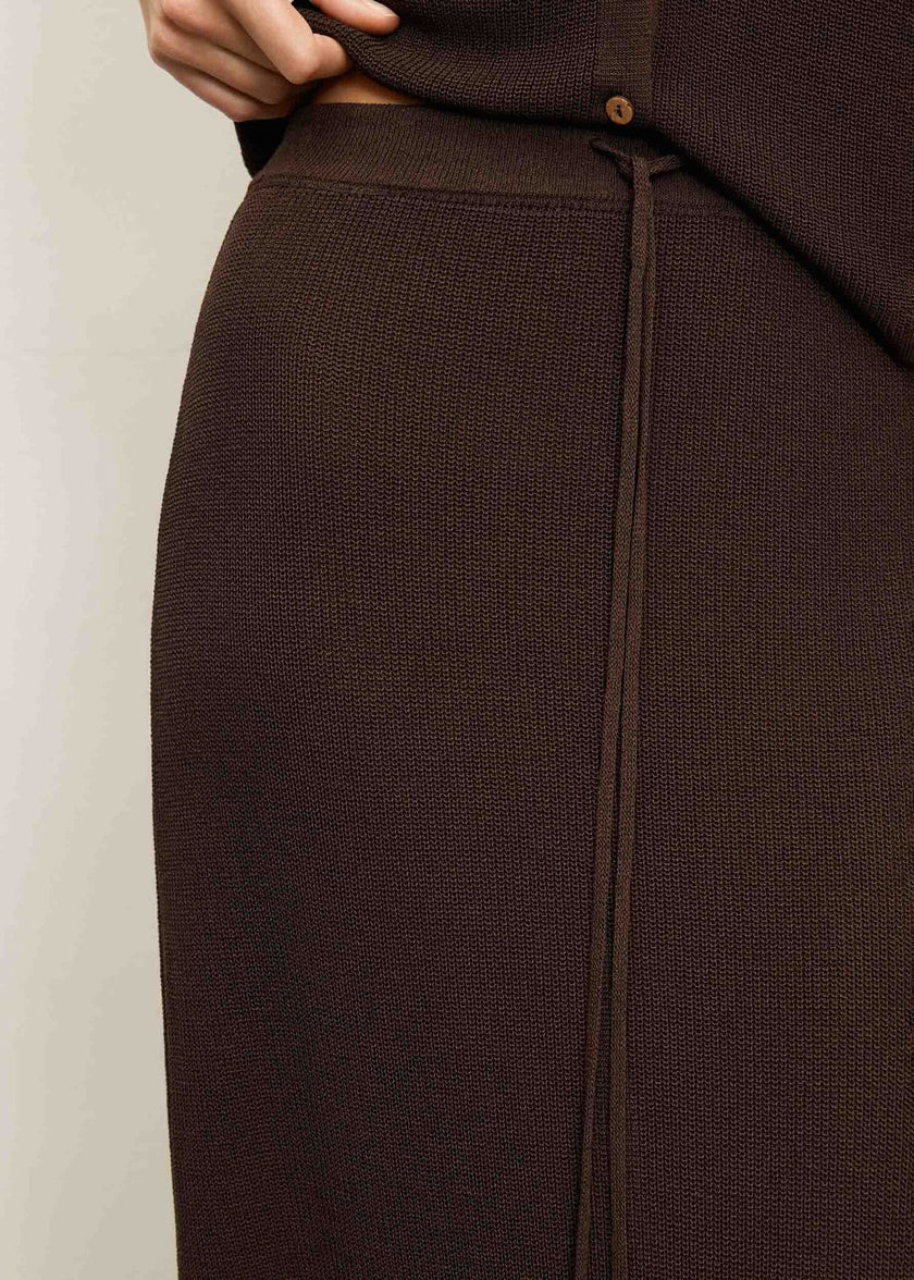 KHAYAL skirt, dark chocolate