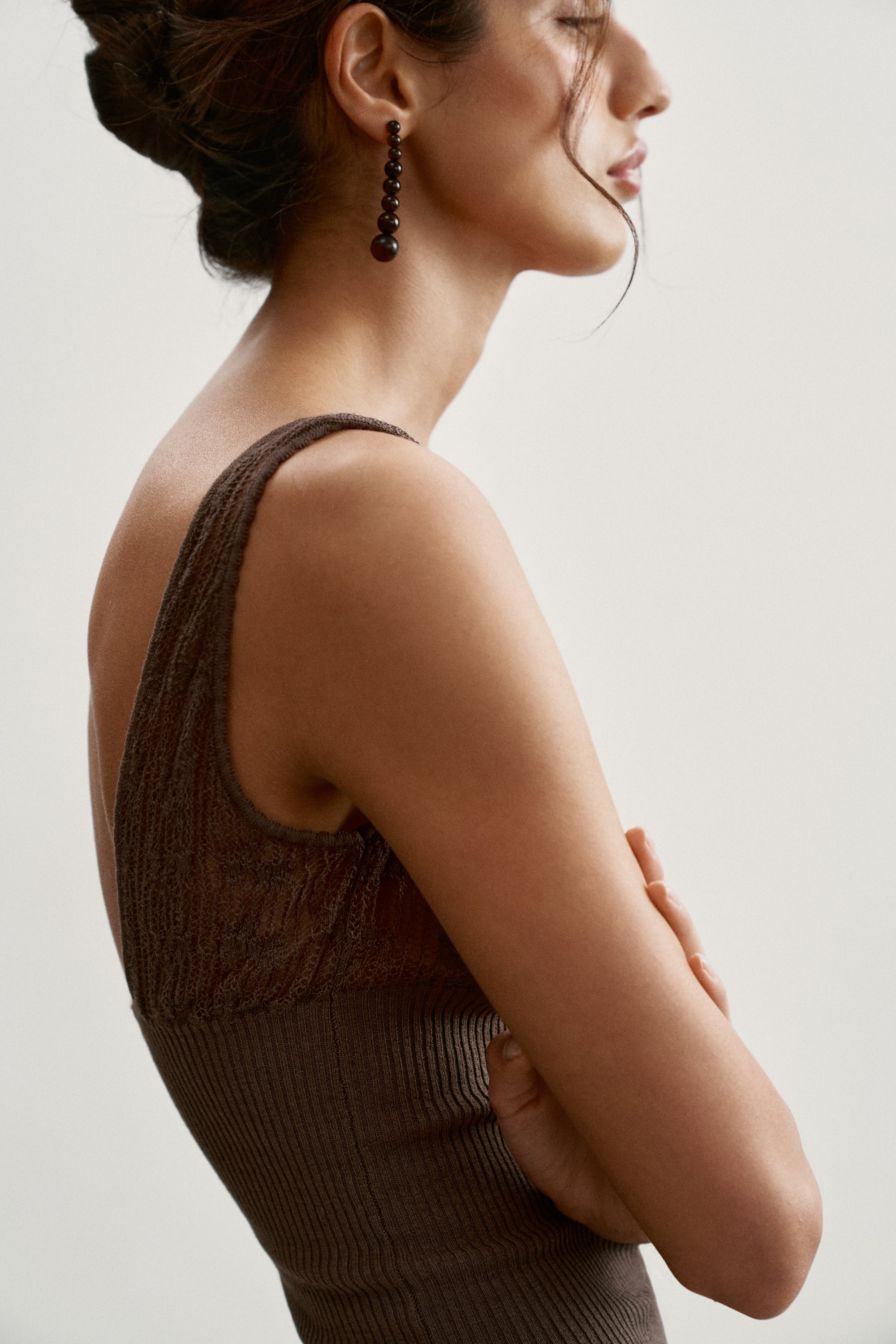 MARY top, chocolate