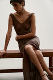 MARY top, chocolate