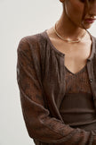 MARY cardigan, chocolate