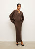 MOLLY no peplum skirt, chocolate