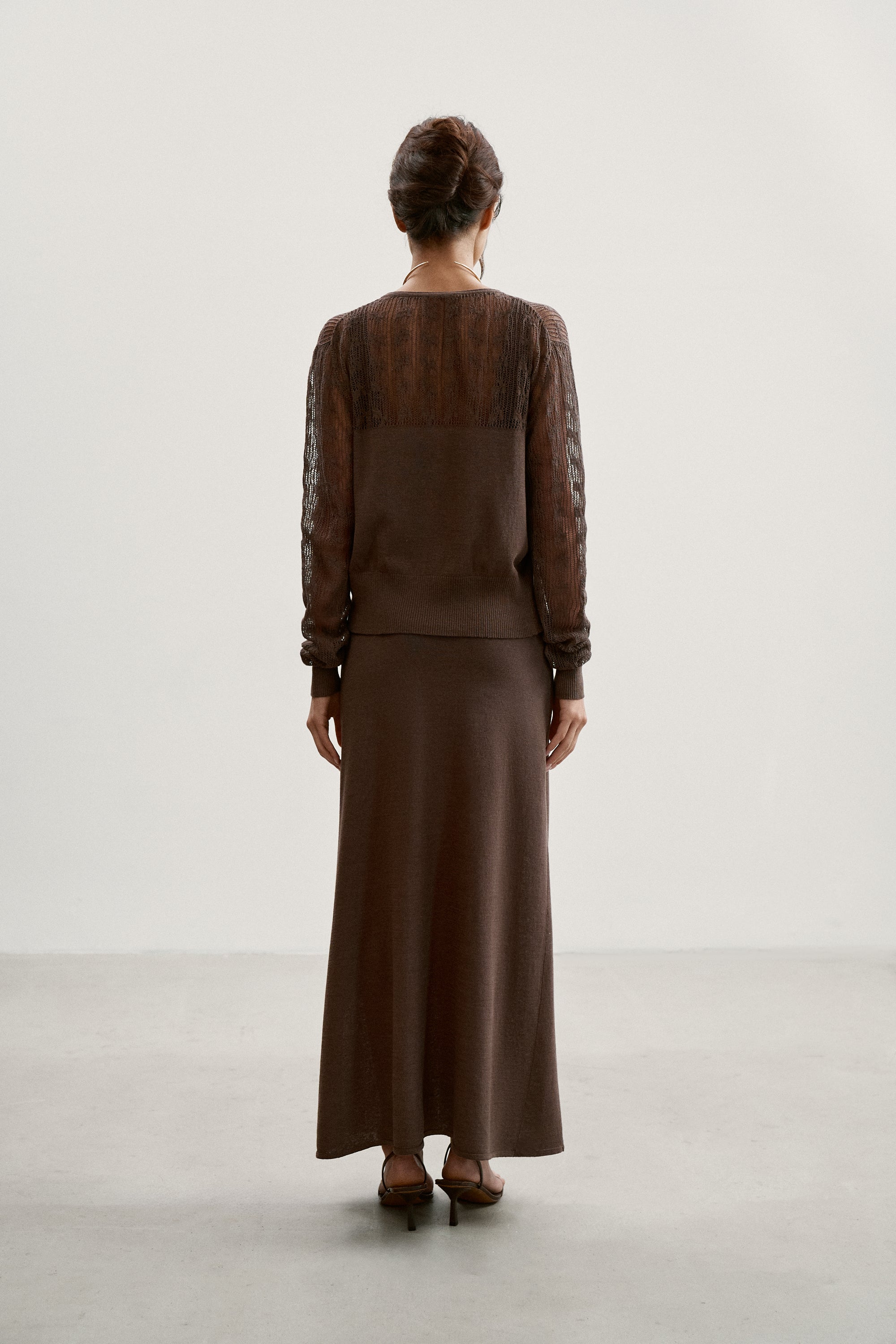 MARY cardigan, chocolate