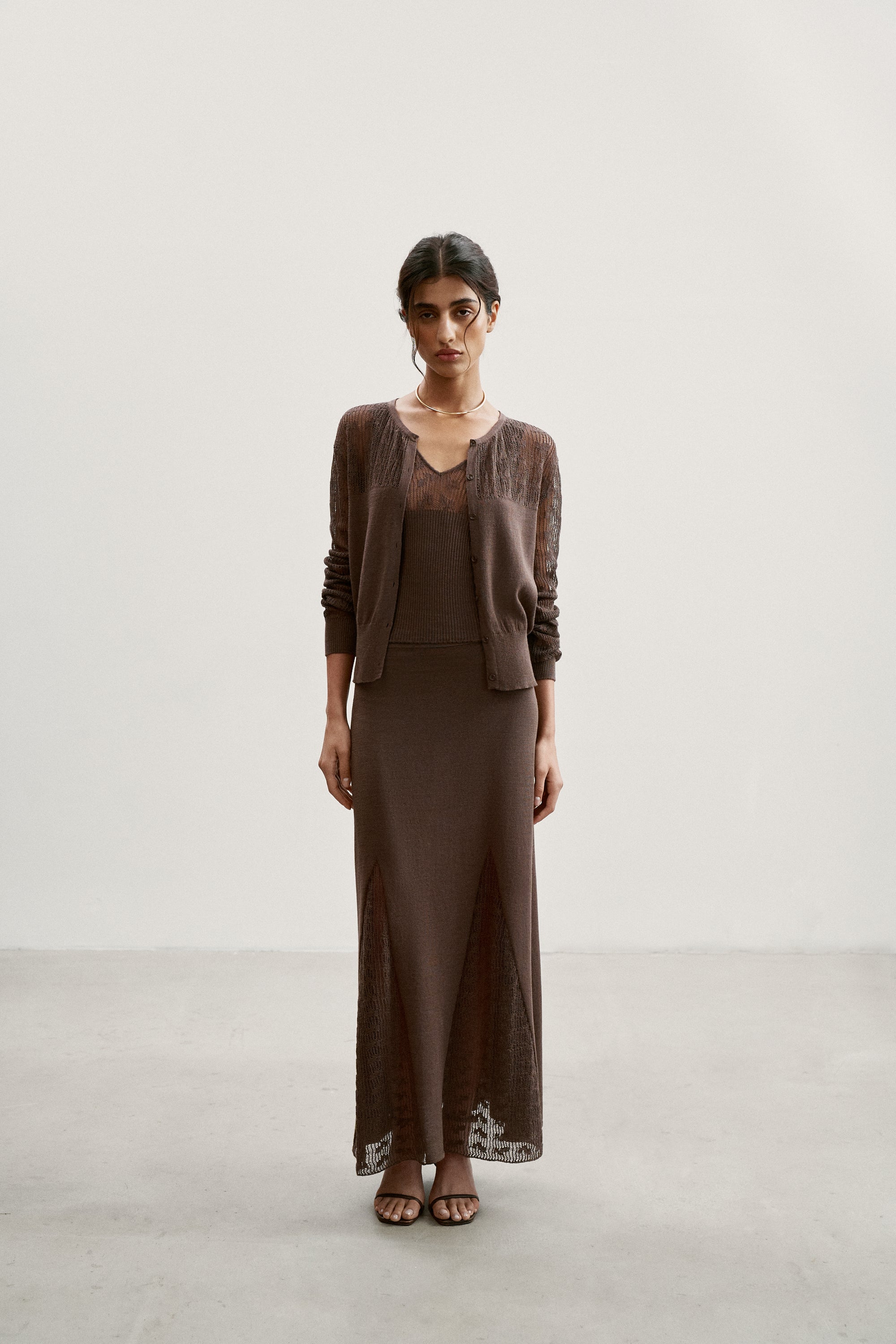 MARY cardigan, chocolate