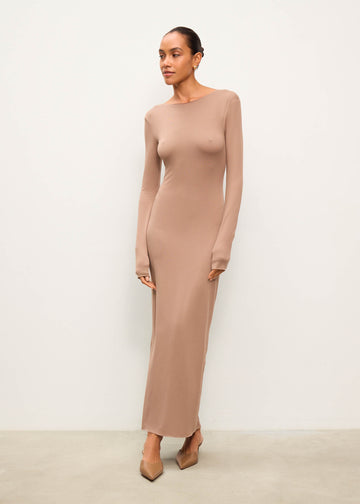 GIA basic dress, beige