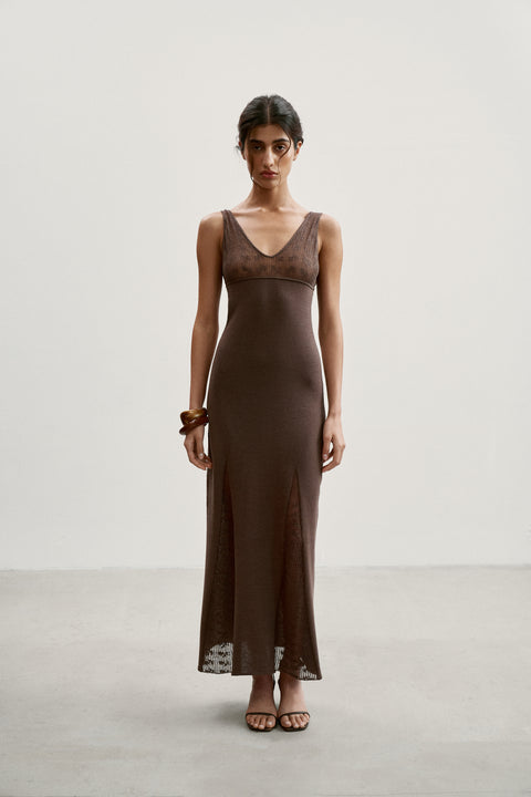 MARY dress, chocolate