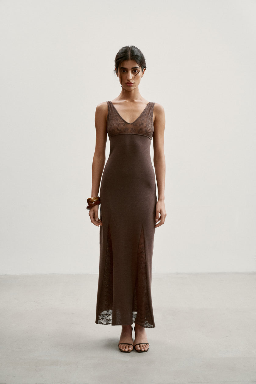 MARY dress, chocolate