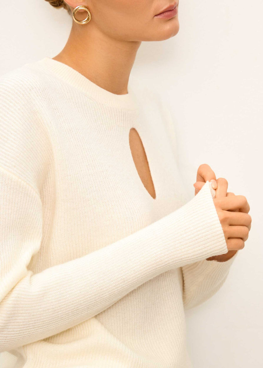 ALESSANDRA jumper, milk