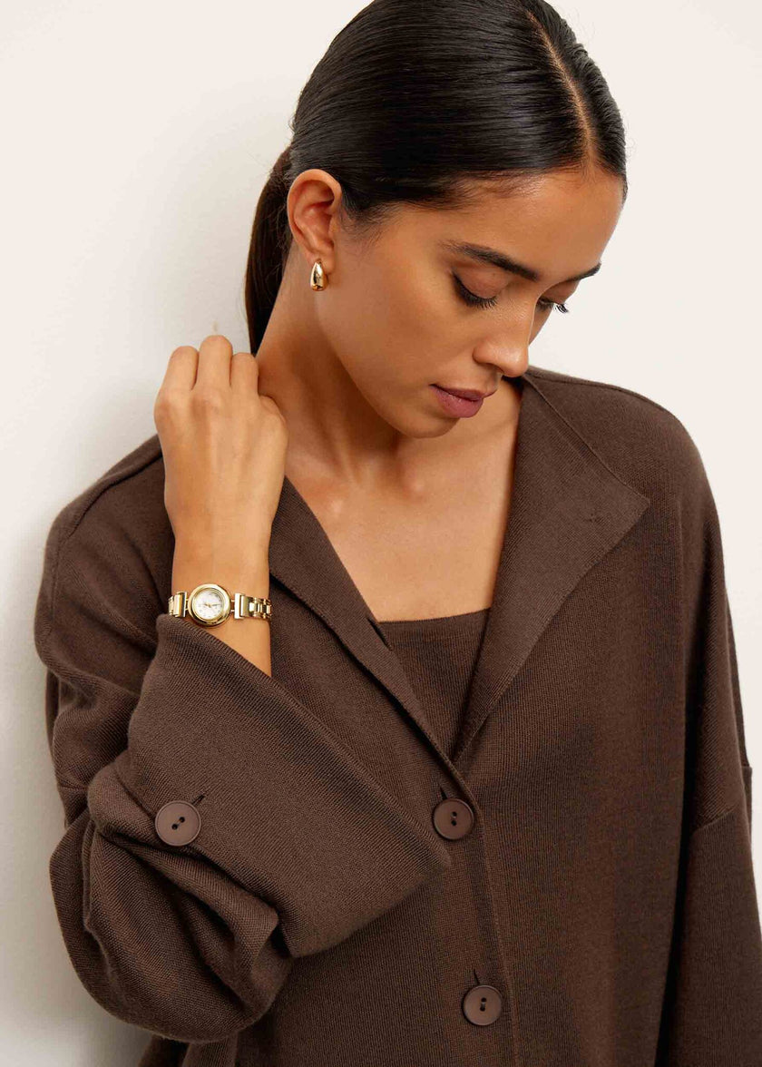 MOLLY cardigan, chocolate