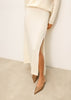 ALESSANDRA slit skirt, milk