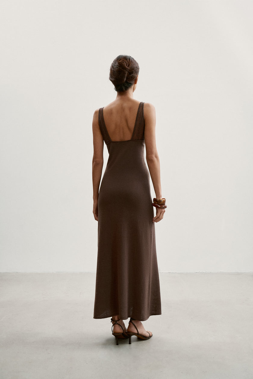 MARY dress, chocolate