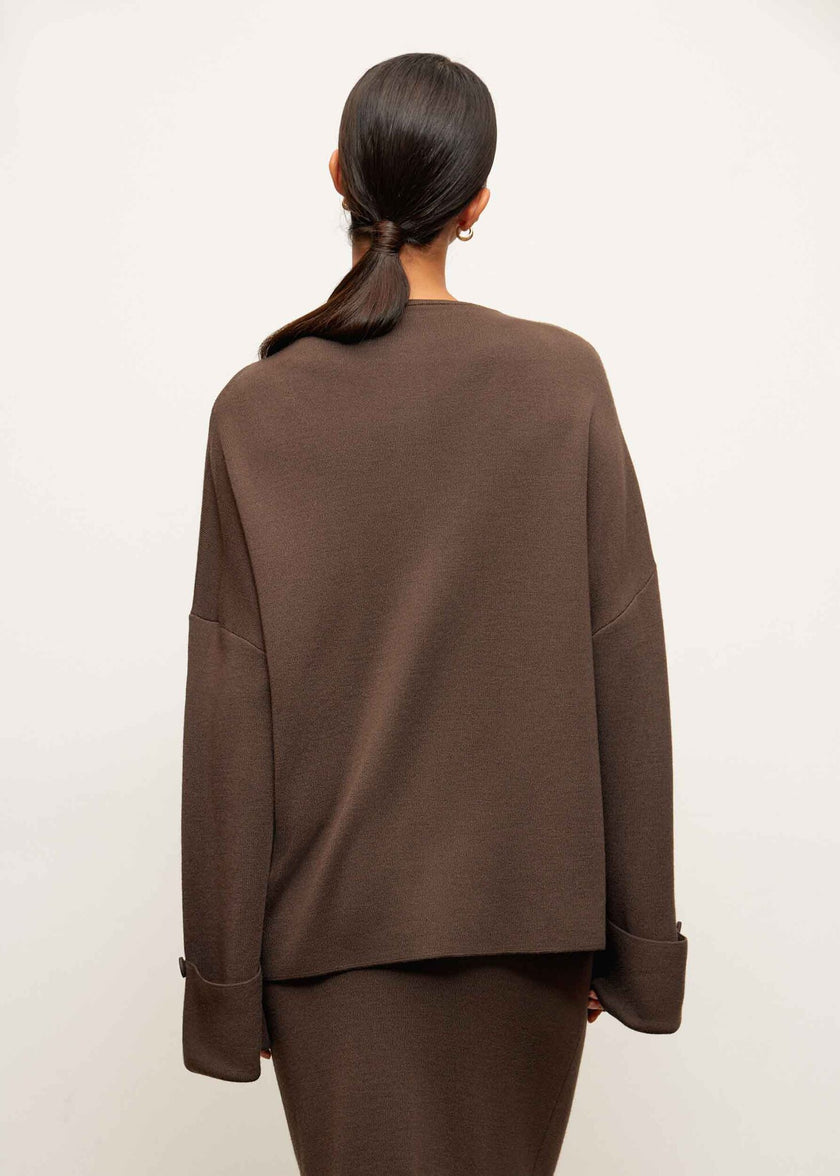 MOLLY cardigan, chocolate