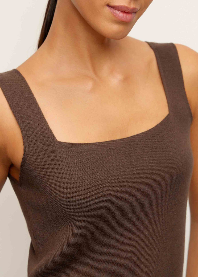 MOLLY top, chocolate