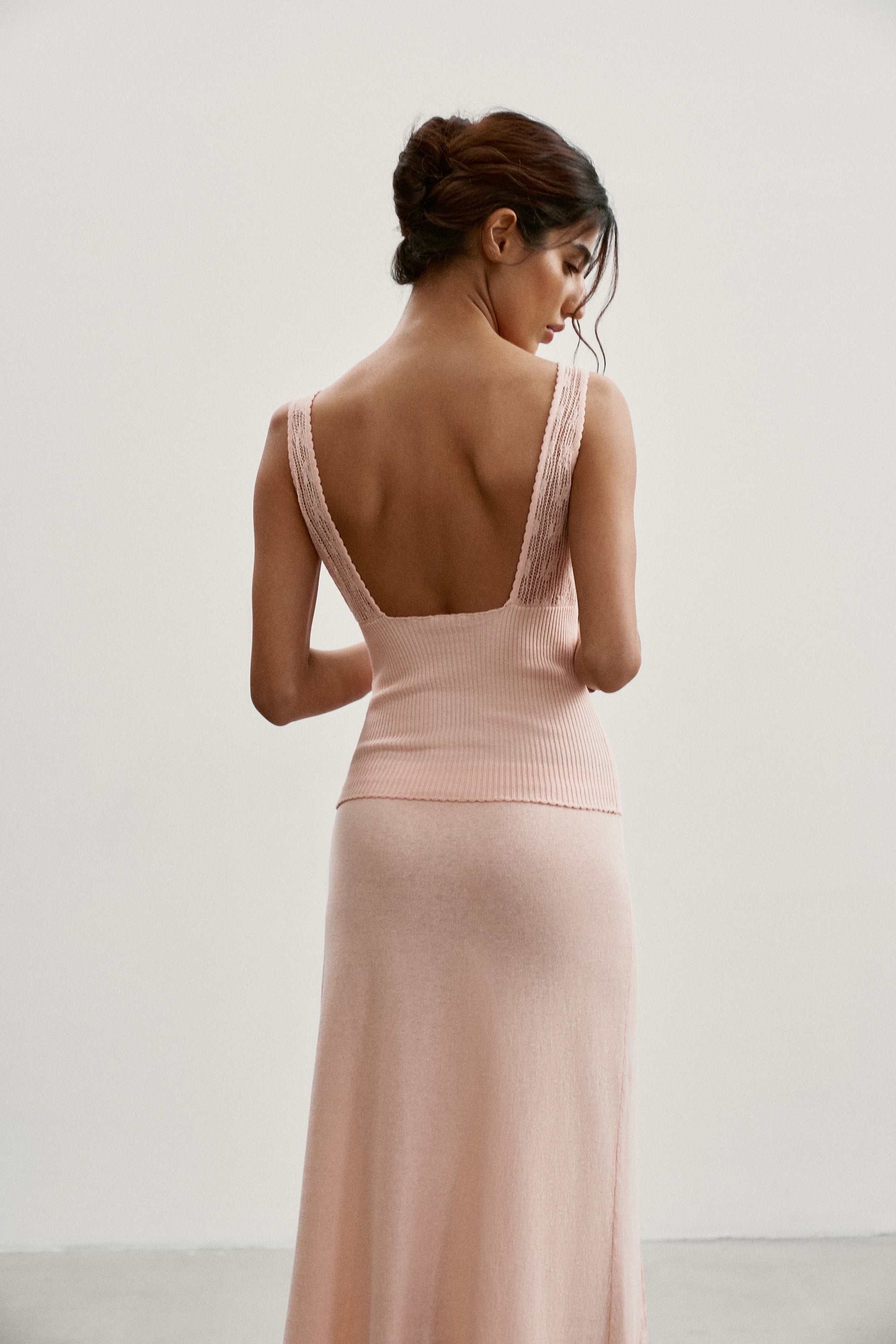 MARY top, peach