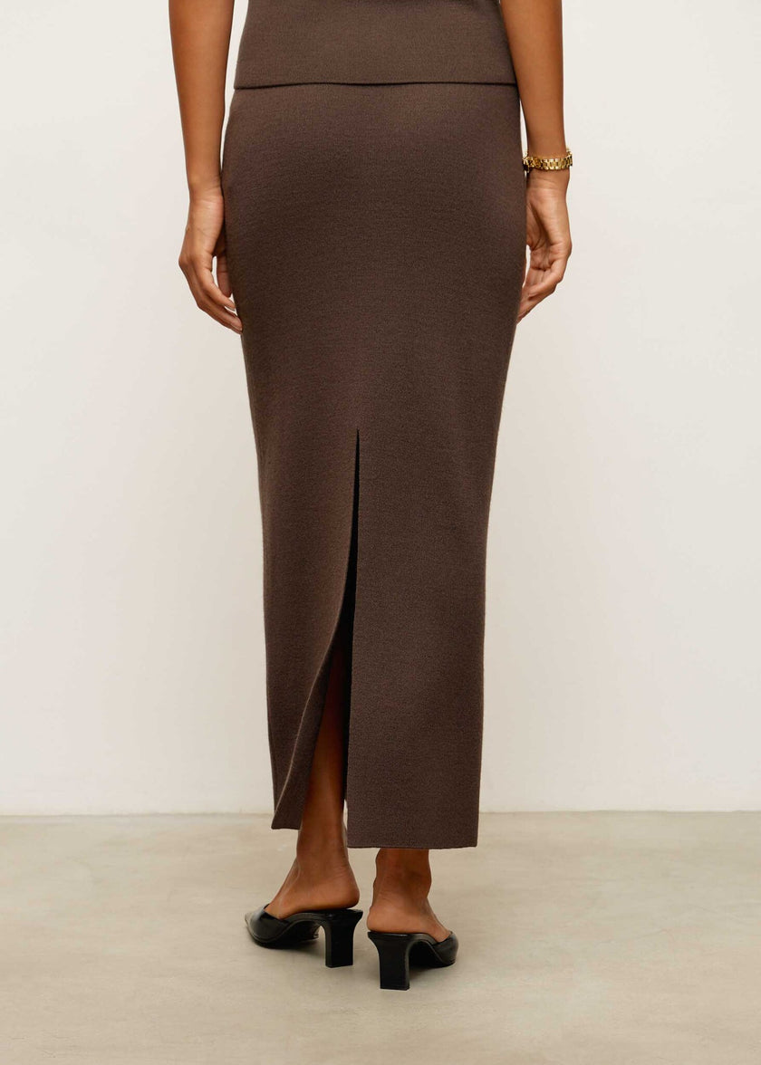 MOLLY no peplum skirt, chocolate