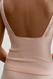MARY top, peach