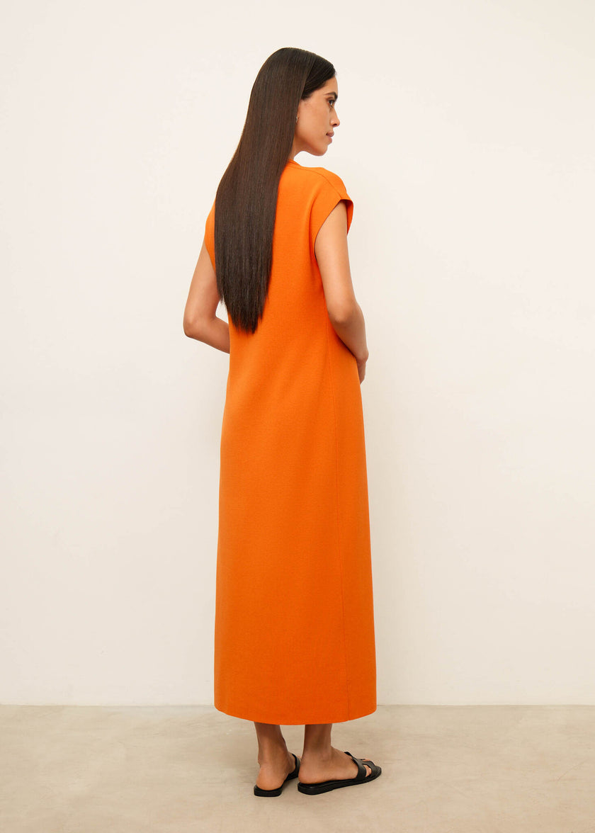 SAVANNAH sleeveless cardigan, orange