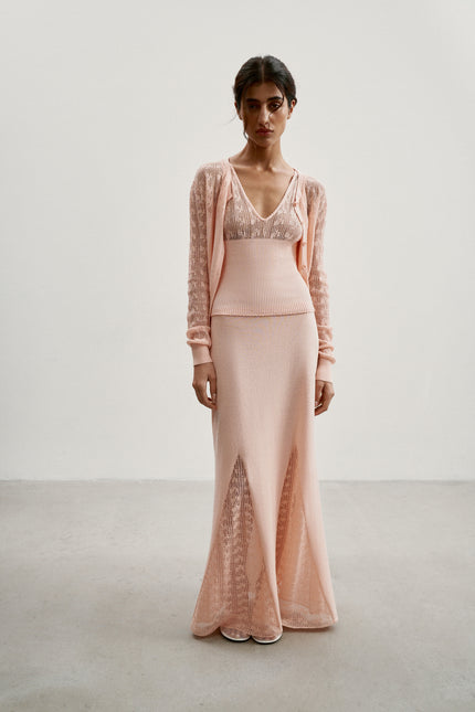 MARY top, peach