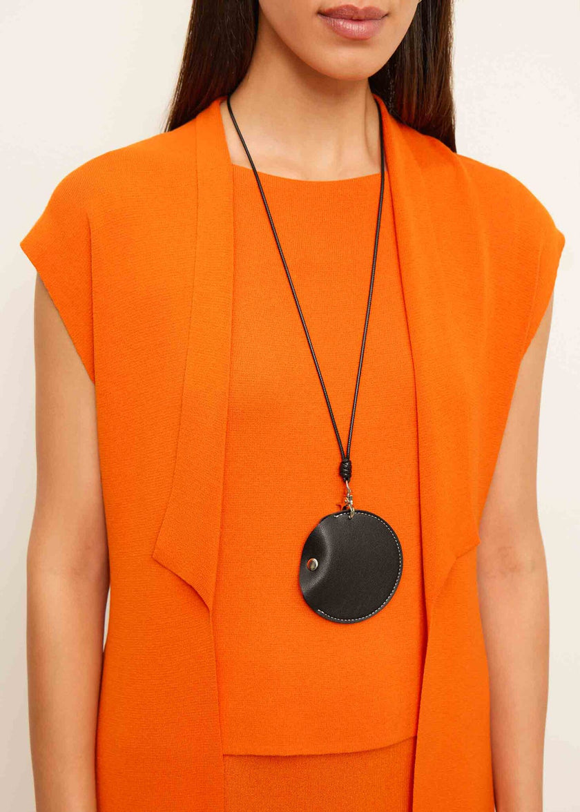 SAVANNAH sleeveless cardigan, orange