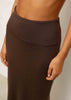 MOLLY peplum skirt, chocolate