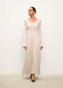 NORA long sleeve dress, latte