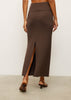 MOLLY peplum skirt, chocolate
