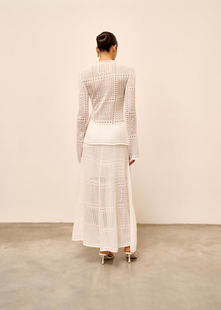 SELINE crochet set, milk